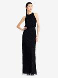 Adrianna Papell Beaded Halter Neck Evening Maxi Dress