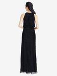 Adrianna Papell Beaded Halter Neck Evening Maxi Dress