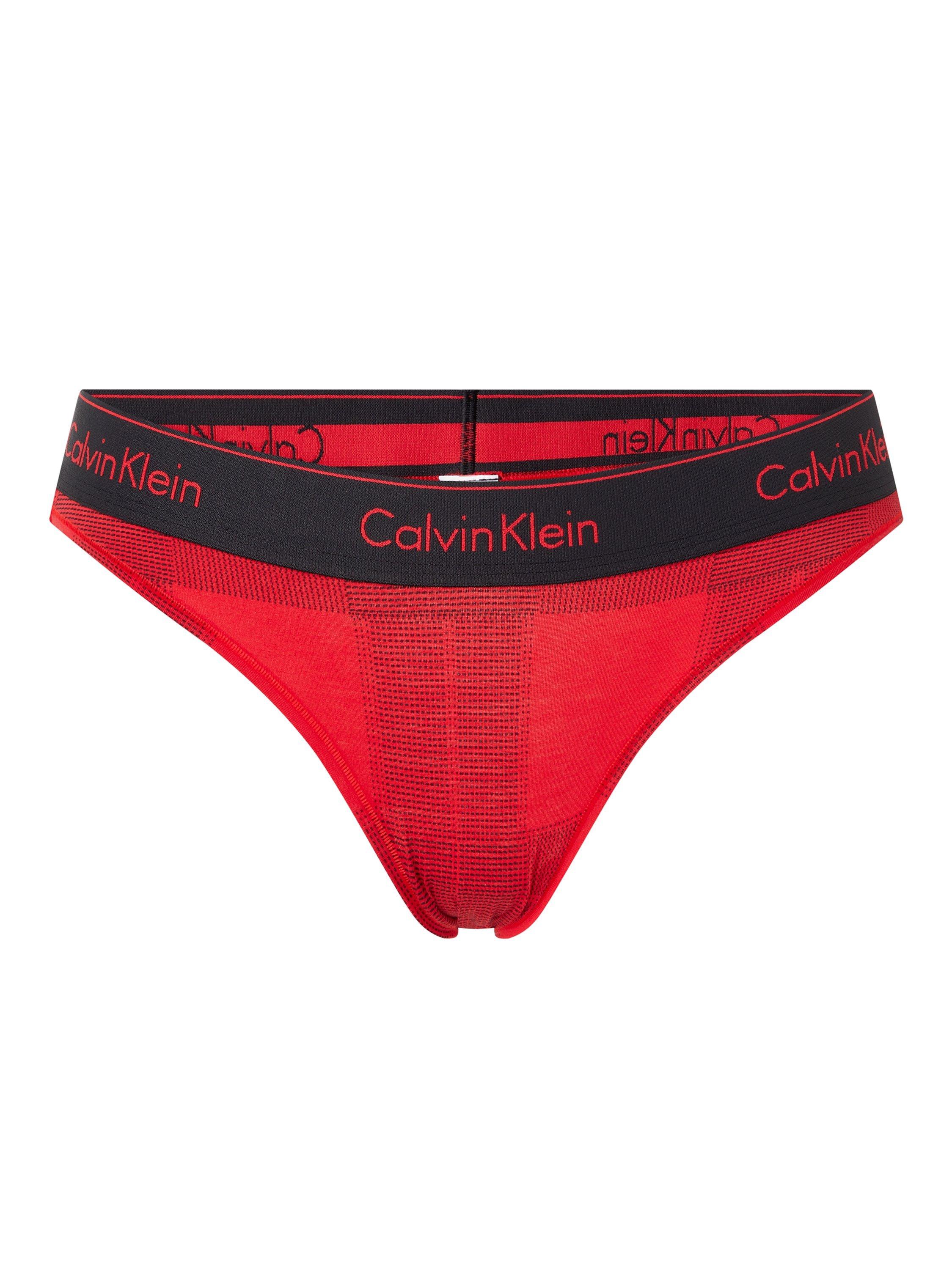 Calvin Klein Modern Cotton Bikini Knickers, Textured Plaid