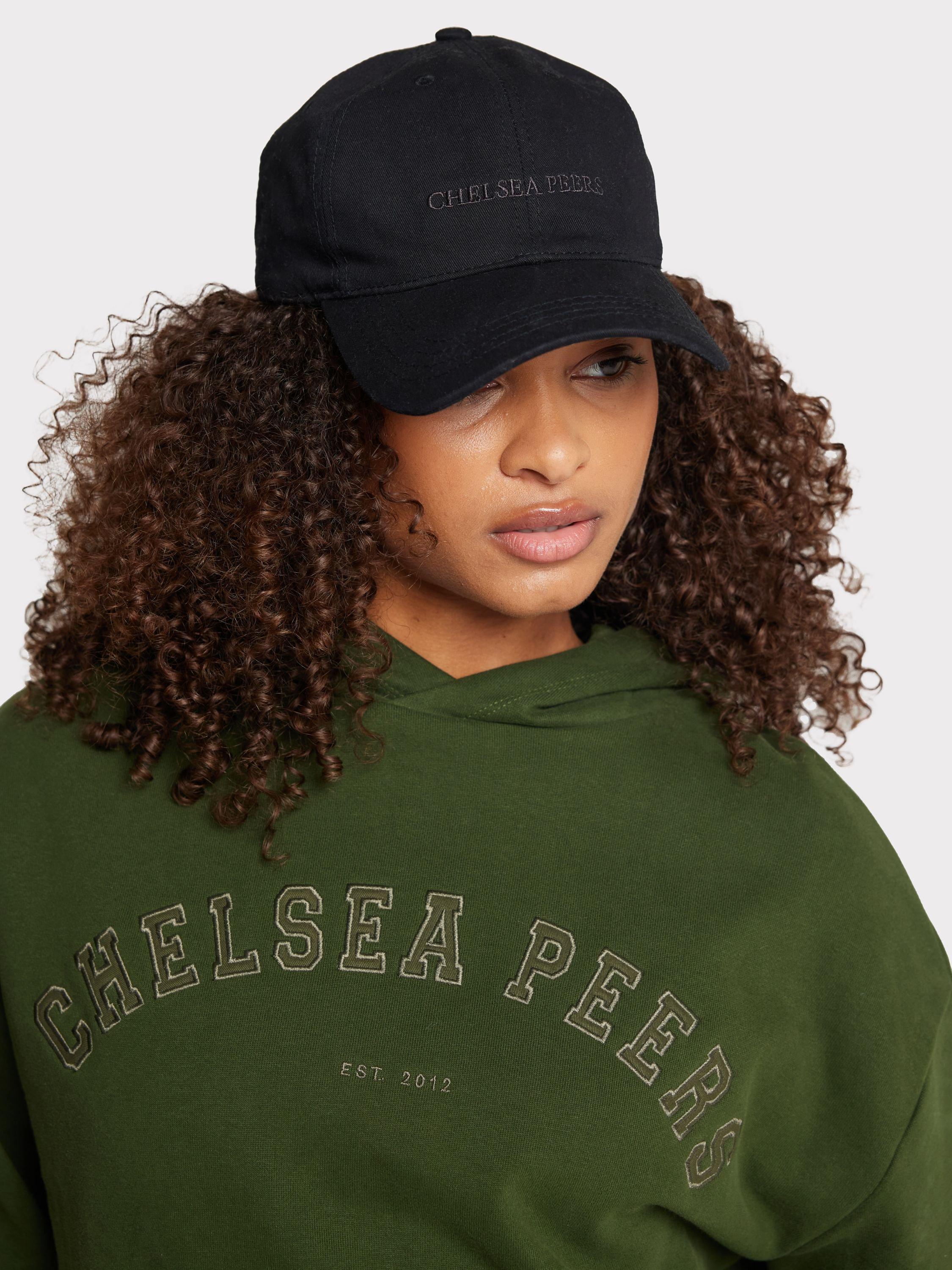 Product image 4 of 7, which shows Chelsea Peers GOTS Organic Cotton Logo Hoodie, Green, 6