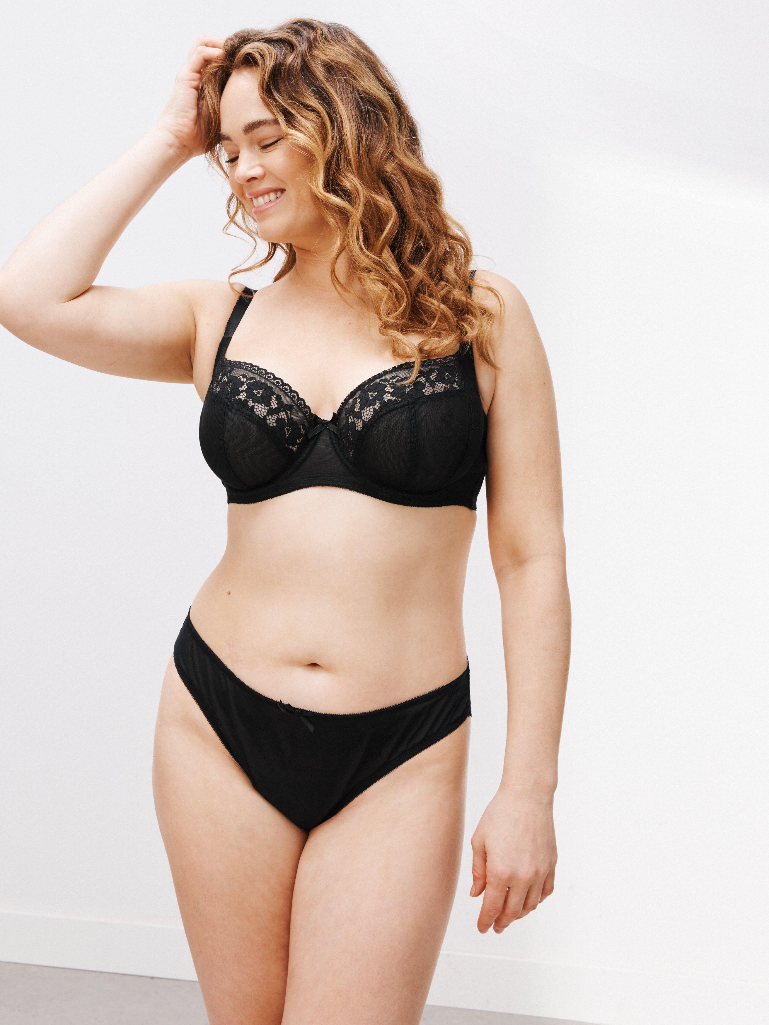 Product image 3 of 5, which shows John Lewis Maisey Bikini Knickers, Black, 16