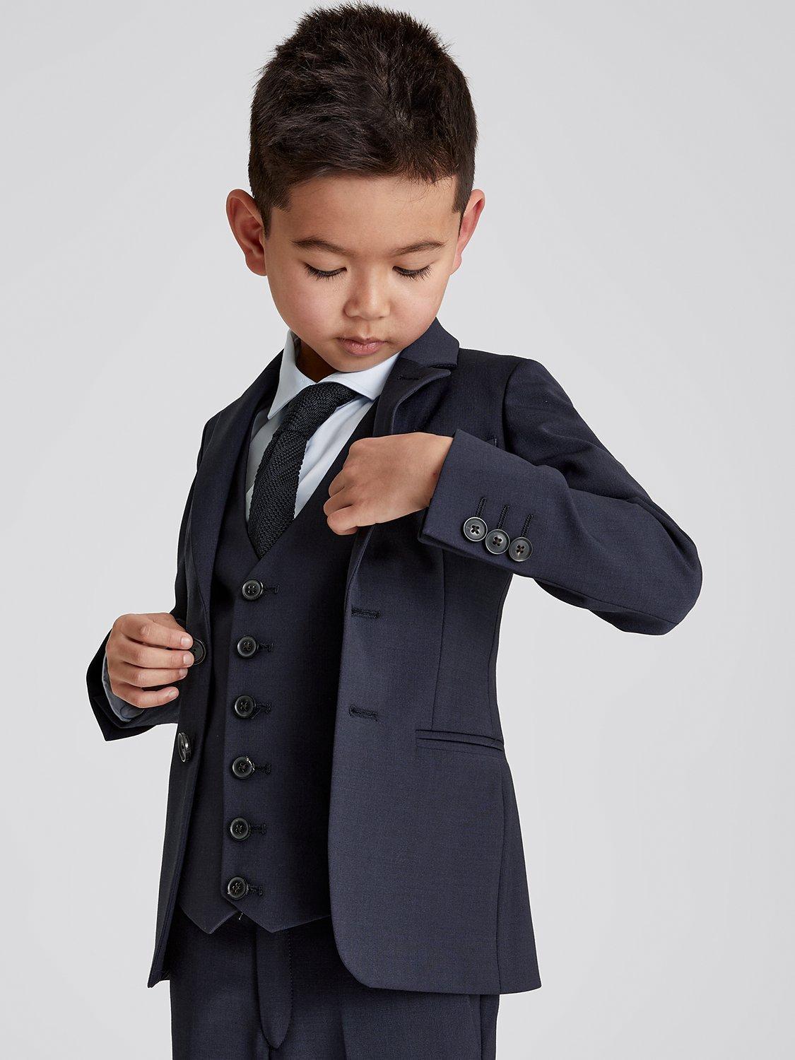 Product image 1 of 5, which shows Reiss Kids' Hope Modern Fit Blazer, Navy, 4-5 years