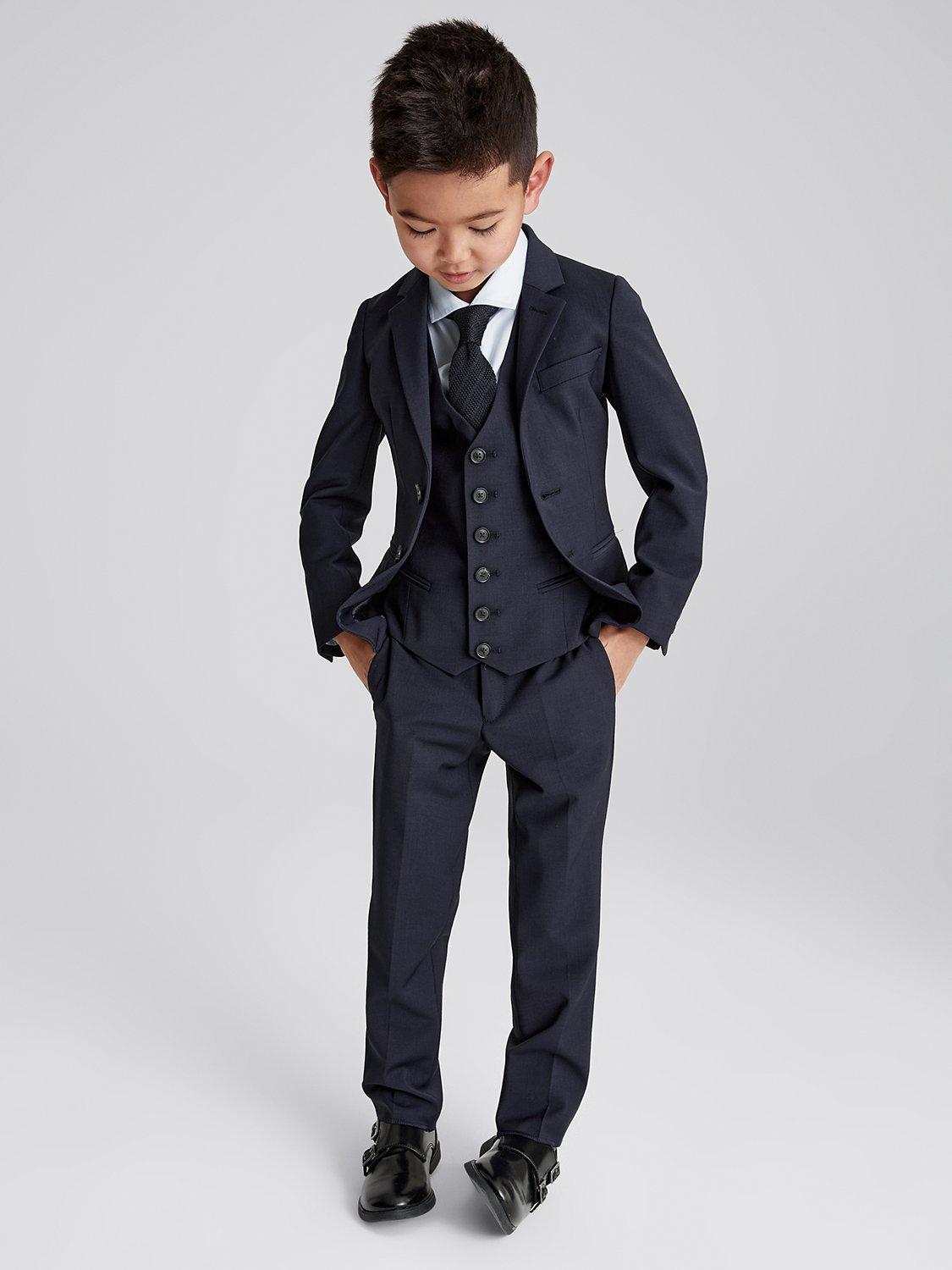 Product image 3 of 5, which shows Reiss Kids' Hope Modern Fit Blazer, Navy, 4-5 years