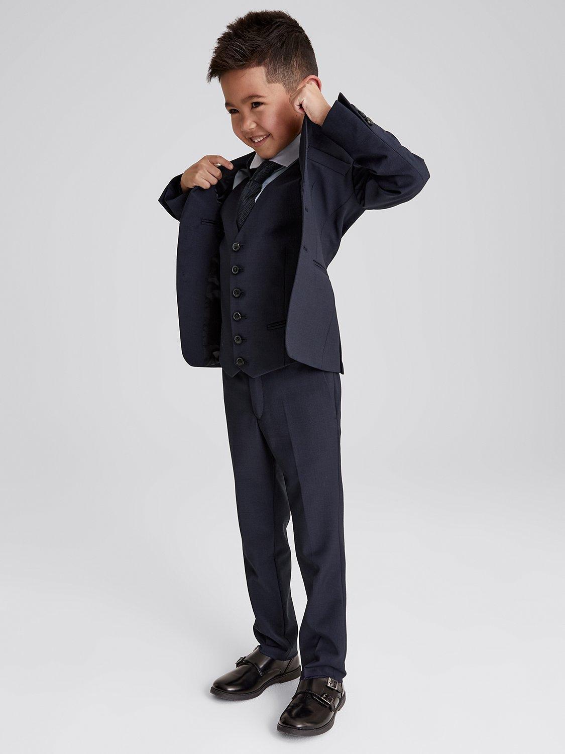 Product image 5 of 5, which shows Reiss Kids' Hope Modern Fit Blazer, Navy, 4-5 years