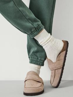 HUSH Murica Cashmere Blend Ribbed Socks - view 2, Cream