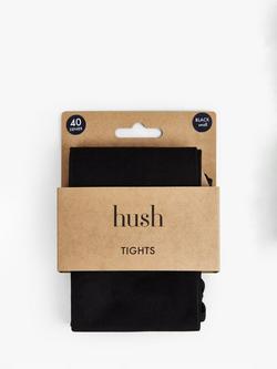 HUSH 40 Denier Tights, Black, Black