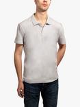 Swole Panda Refibra Short Sleeve Polo Shirt, Stone Grey