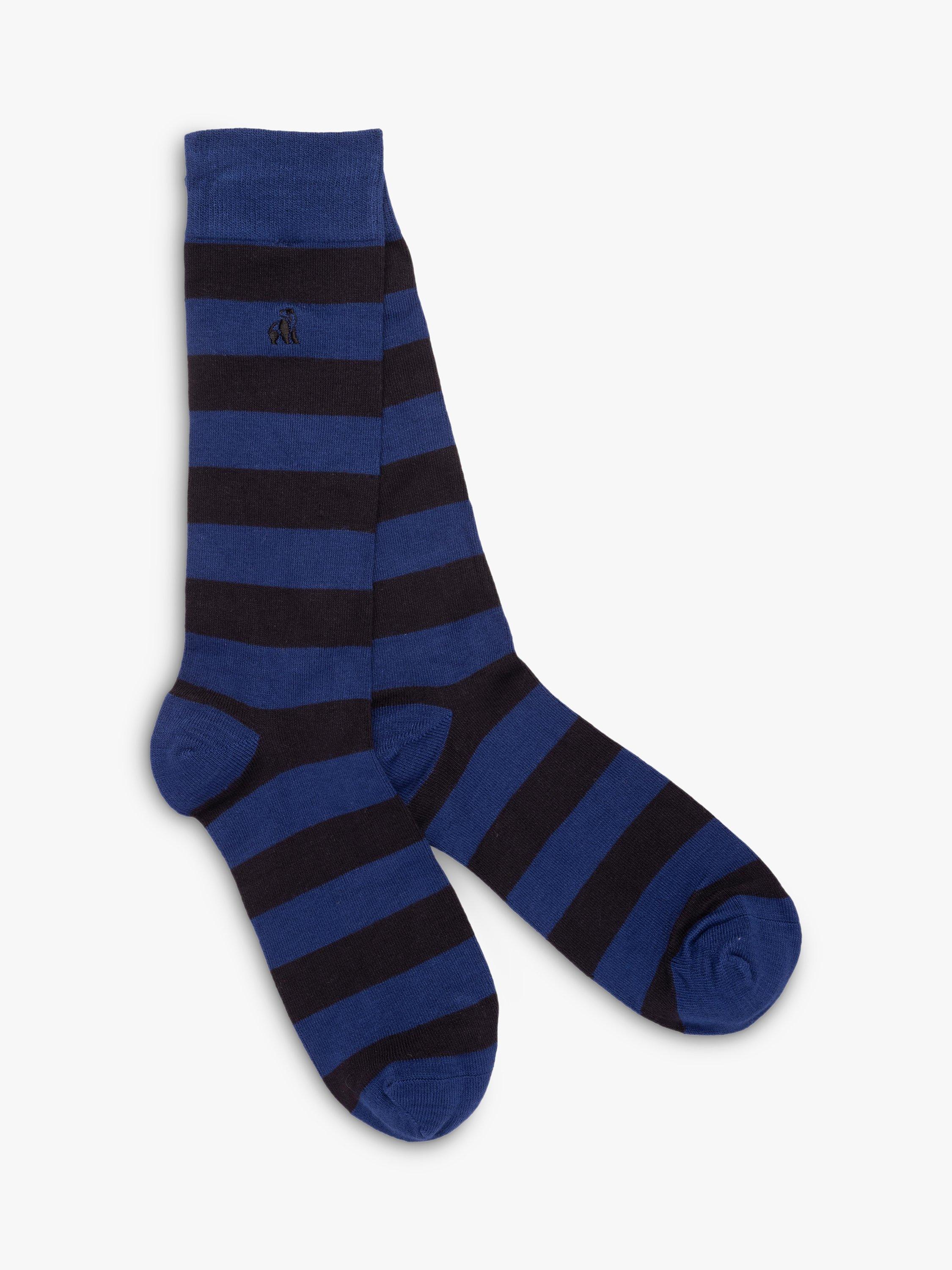 Product image 6 of 9, which shows Swole Panda Spots & Stripes Comfort Cuff Bamboo Socks, Pack of 4, Multi, 7-11
