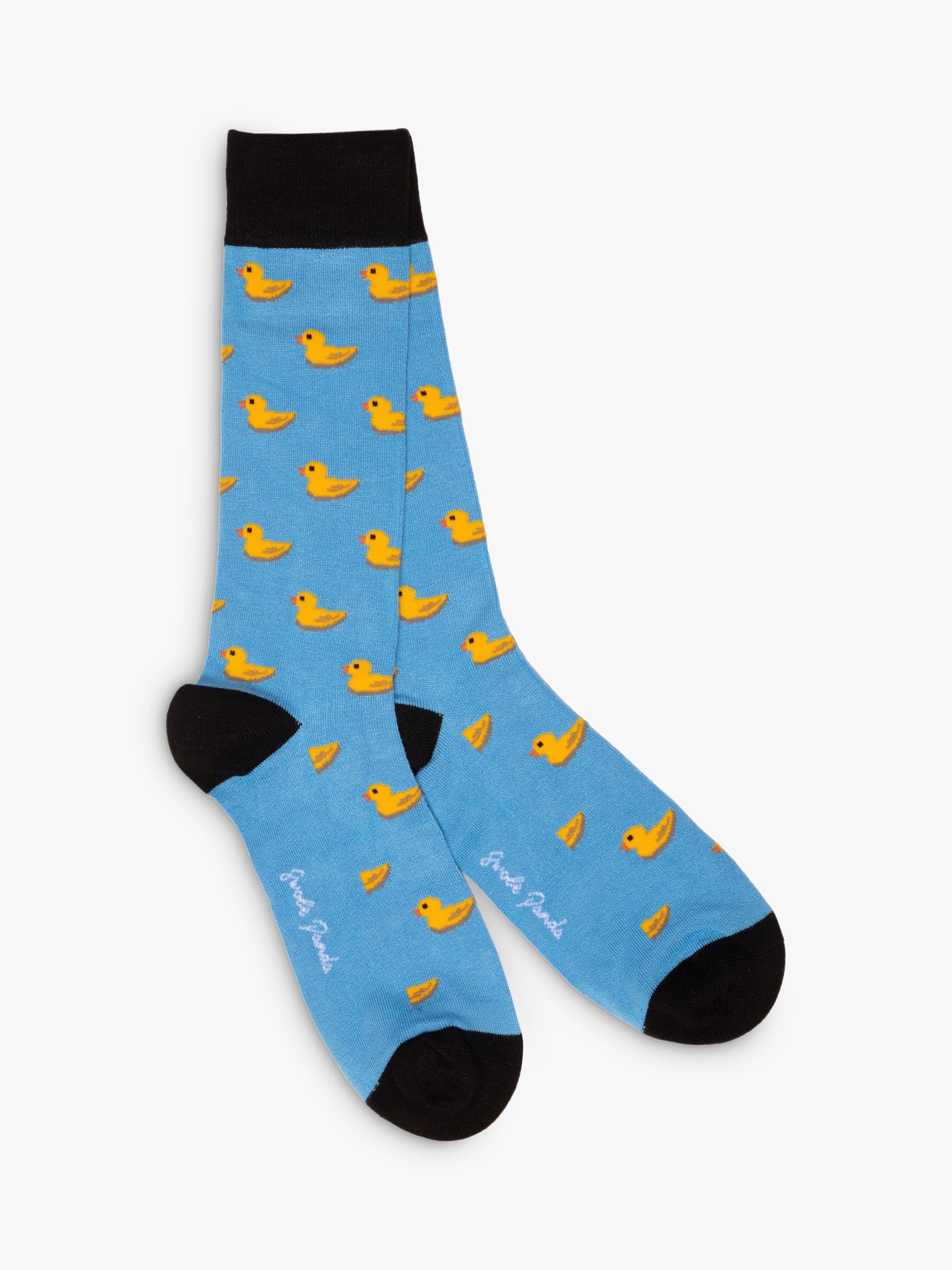 Product image 6 of 9, which shows Swole Panda Penguins & Ducks Bamboo Socks, Pack of 4, Multi, 7-11