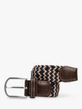 Swole Panda ZigZag Recycled Woven Belt, Biege/Blue