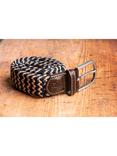 Swole Panda ZigZag Recycled Woven Belt, Biege/Blue