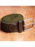 Swole Panda Recycled Woven Belt, Khaki Green