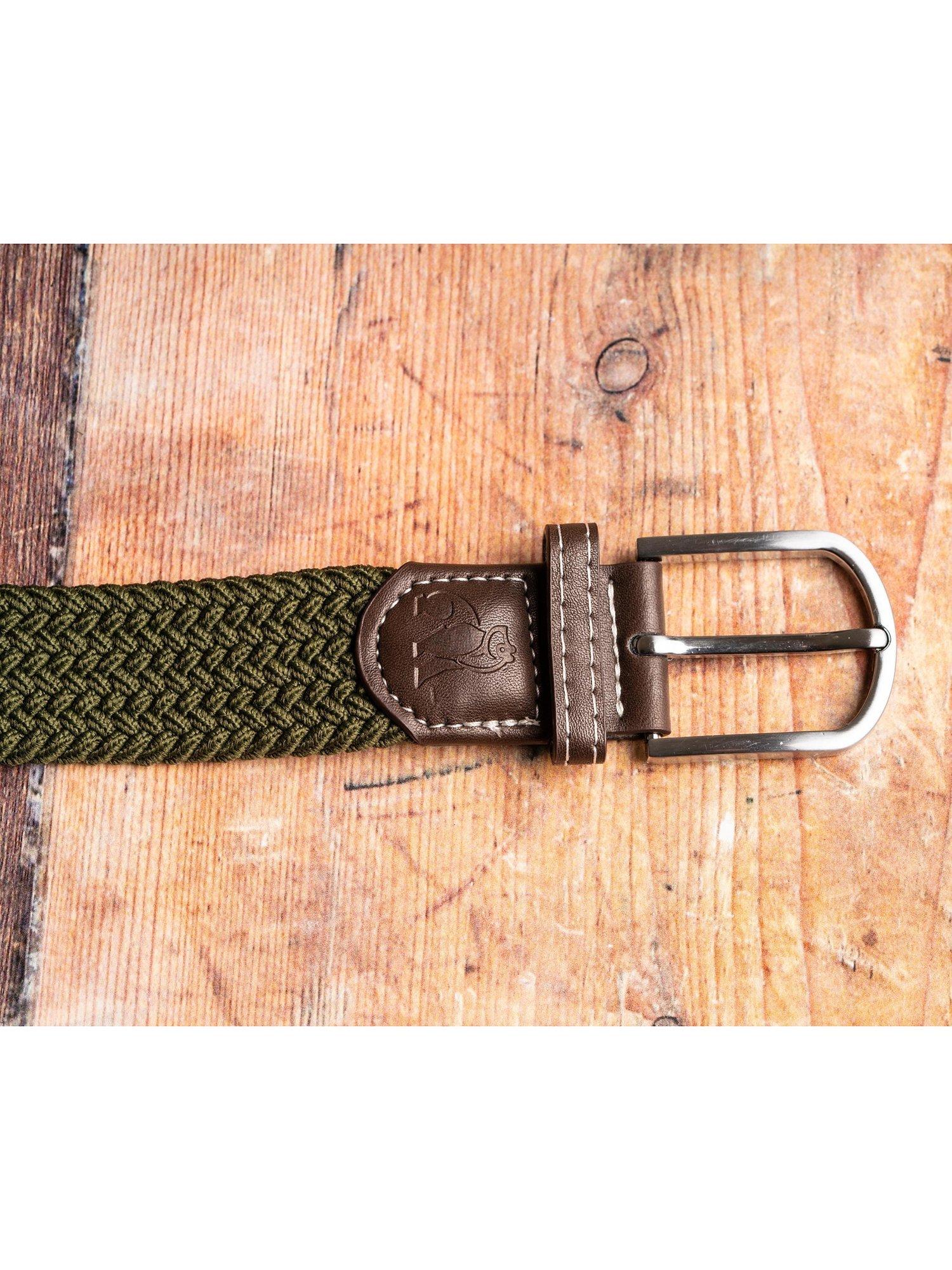 Product image 3 of 3, which shows Swole Panda Recycled Woven Belt, Khaki Green, M