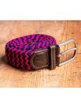 Swole Panda ZigZag Recycled Woven Belt, Pink/Blue