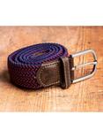 Swole Panda ZigZag Recycled Woven Belt, Blue/Red