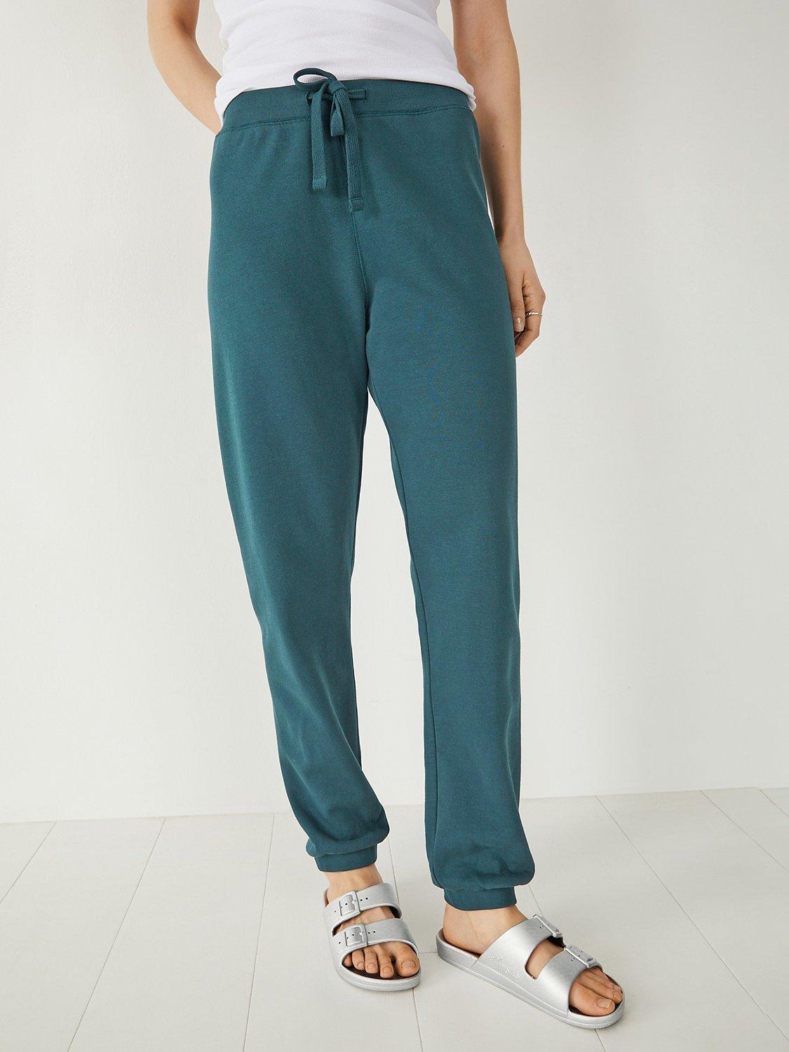 HUSH Lindsay Washed Joggers, Teal Blue