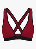 Davy J The Active Bikini Top, Red/Black