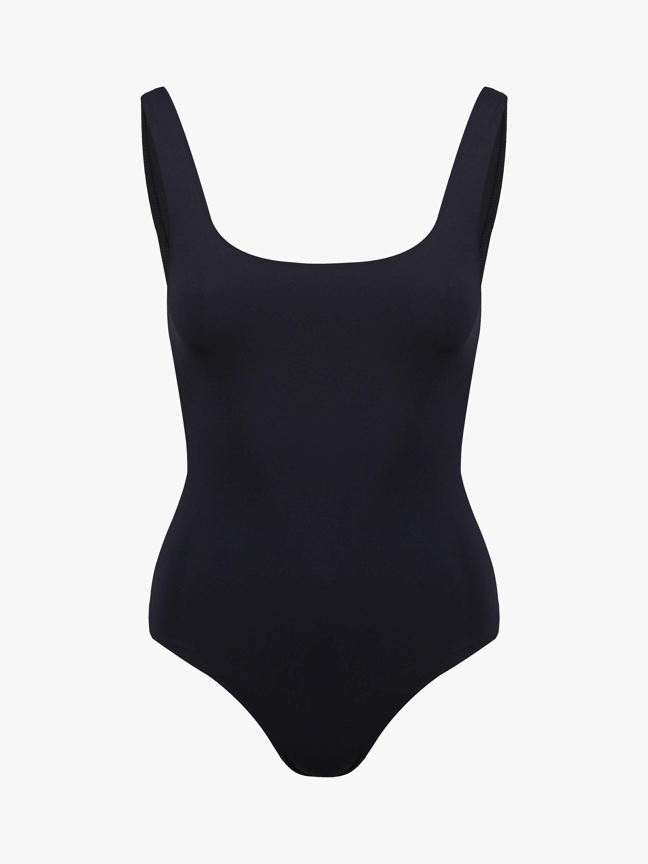 Product image 1 of 8, which shows Davy J The Classic Crossback Swimsuit, Black, 6-8