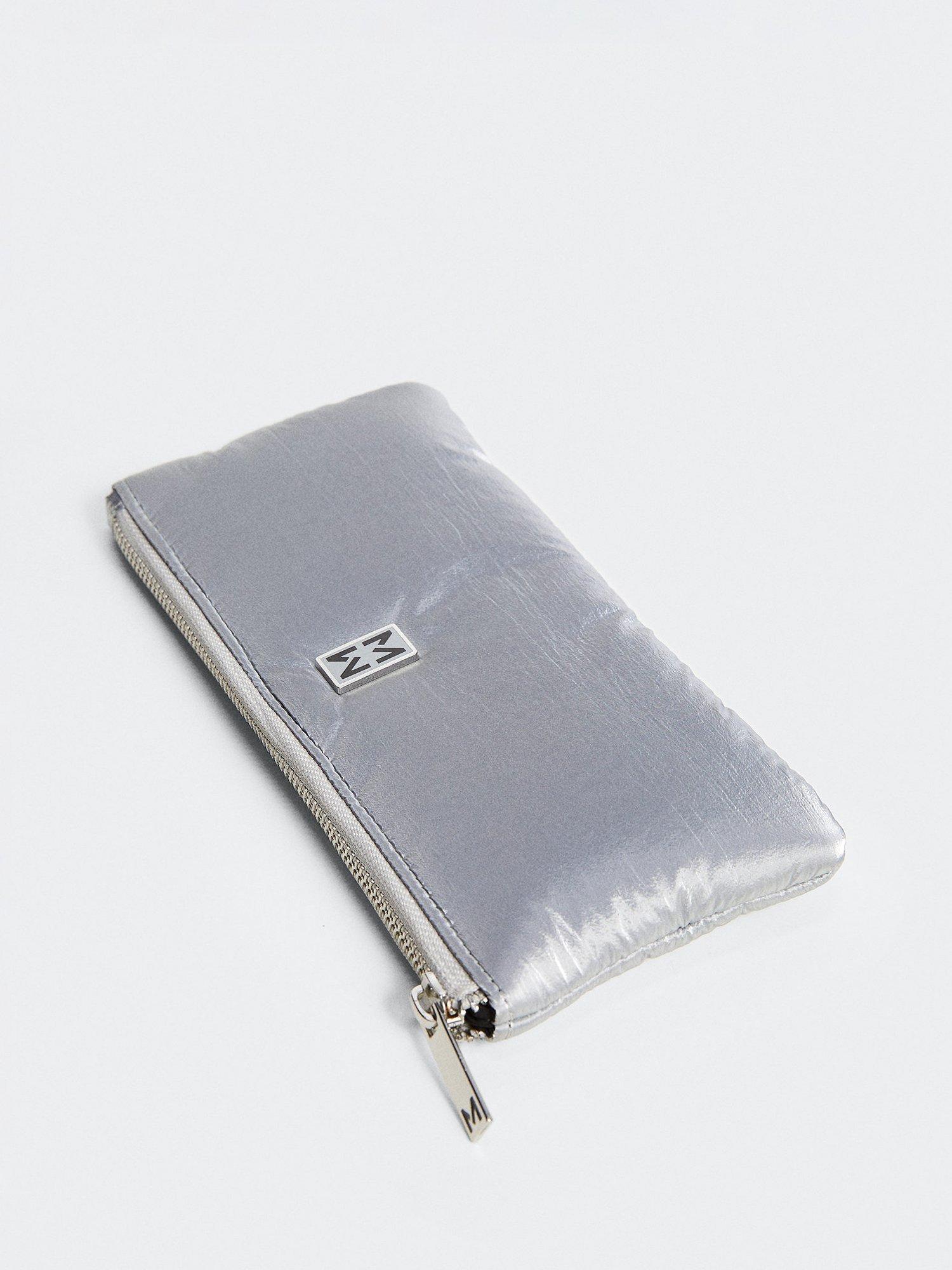 Mango Marte Small Pouch, Silver, One Size