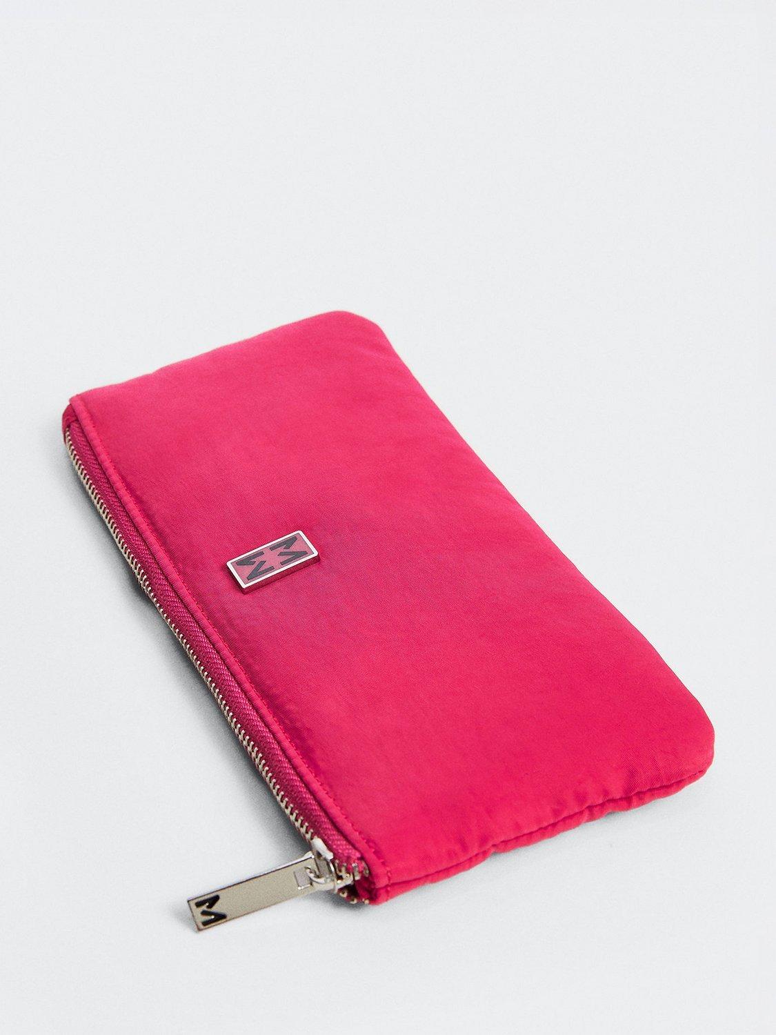 Mango Marte Small Pouch, Bright Pink, One Size