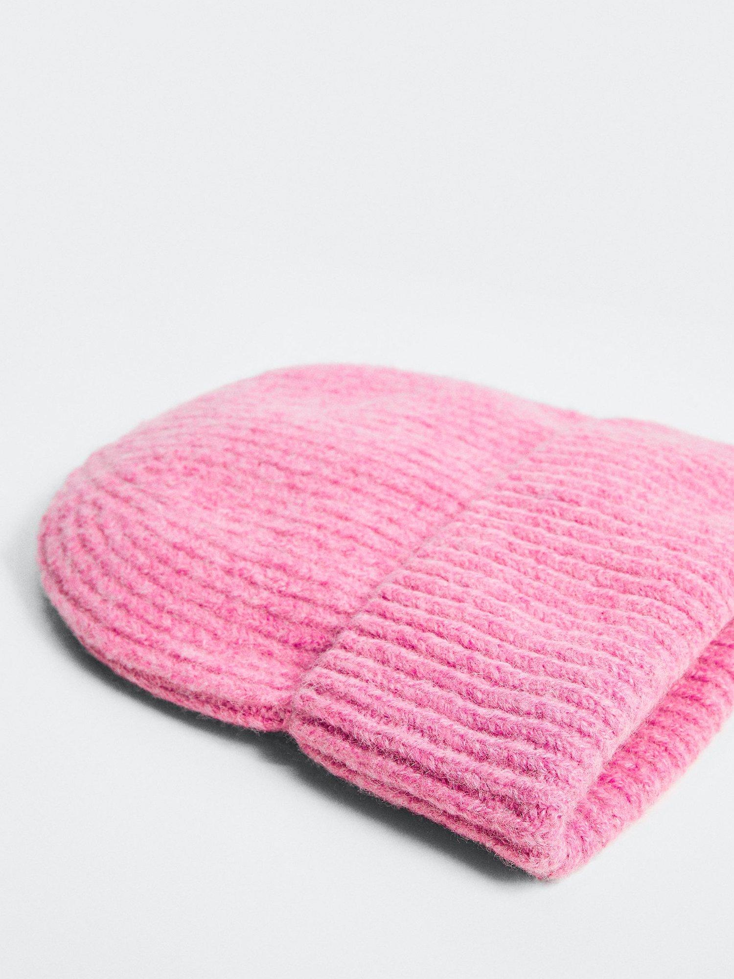 Mango Beanie Hat, Bright Pink, One Size