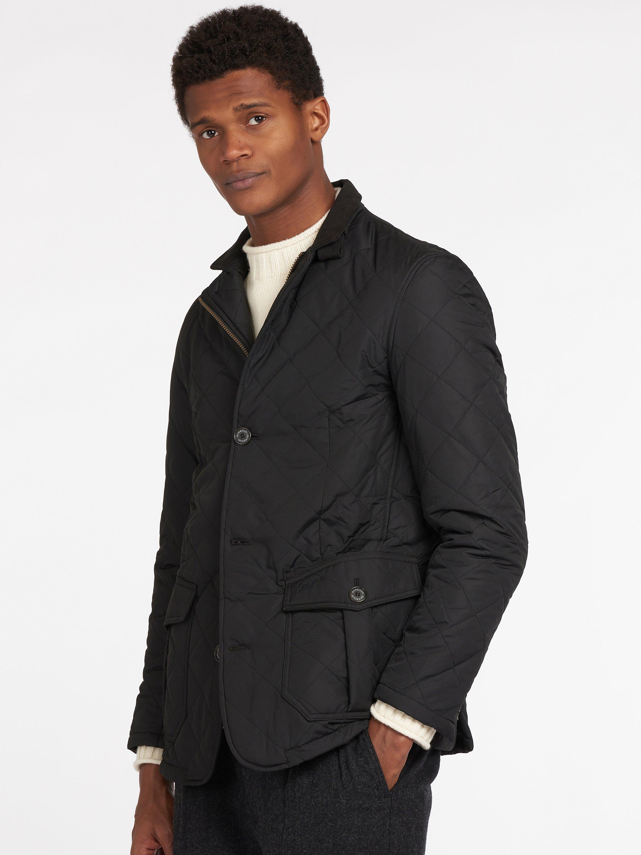 Barbour Quilted Lutz Jacket, Black