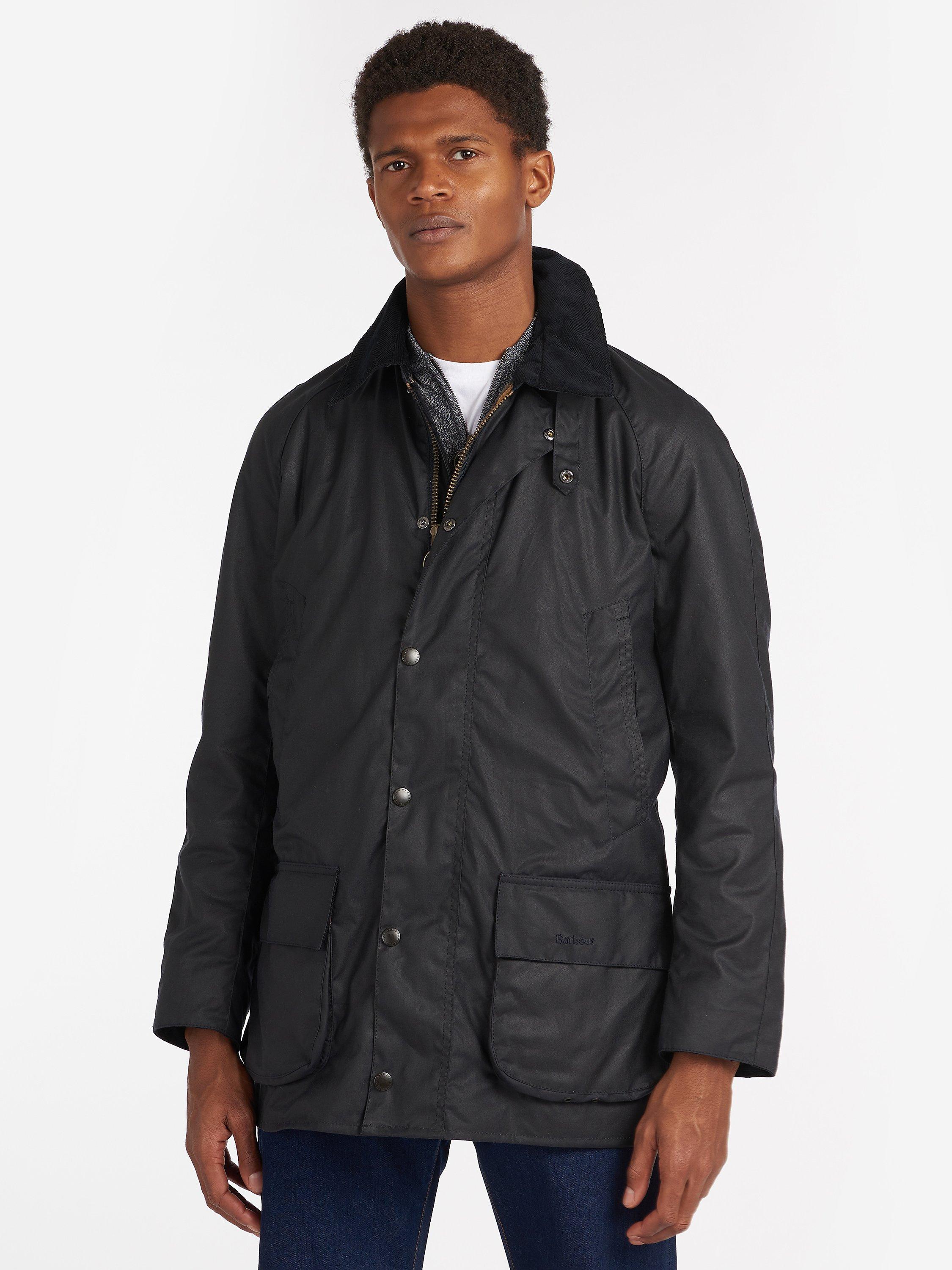 Barbour Bristol Waxed Cotton Jacket, Navy