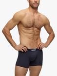 BOSS Power Cotton Logo Waistband Boxer Briefs, Pack of 3