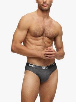 BOSS Stretch Power Briefs, Pack of 3, Open Grey - view 2, Open Grey