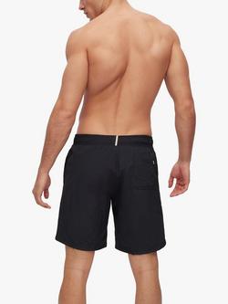 BOSS Whale Embroidered Logo Swim Shorts - view 2, Black