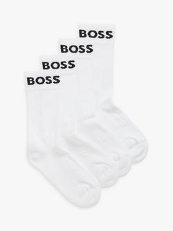 HUGO BOSS Business Men's Socks, White