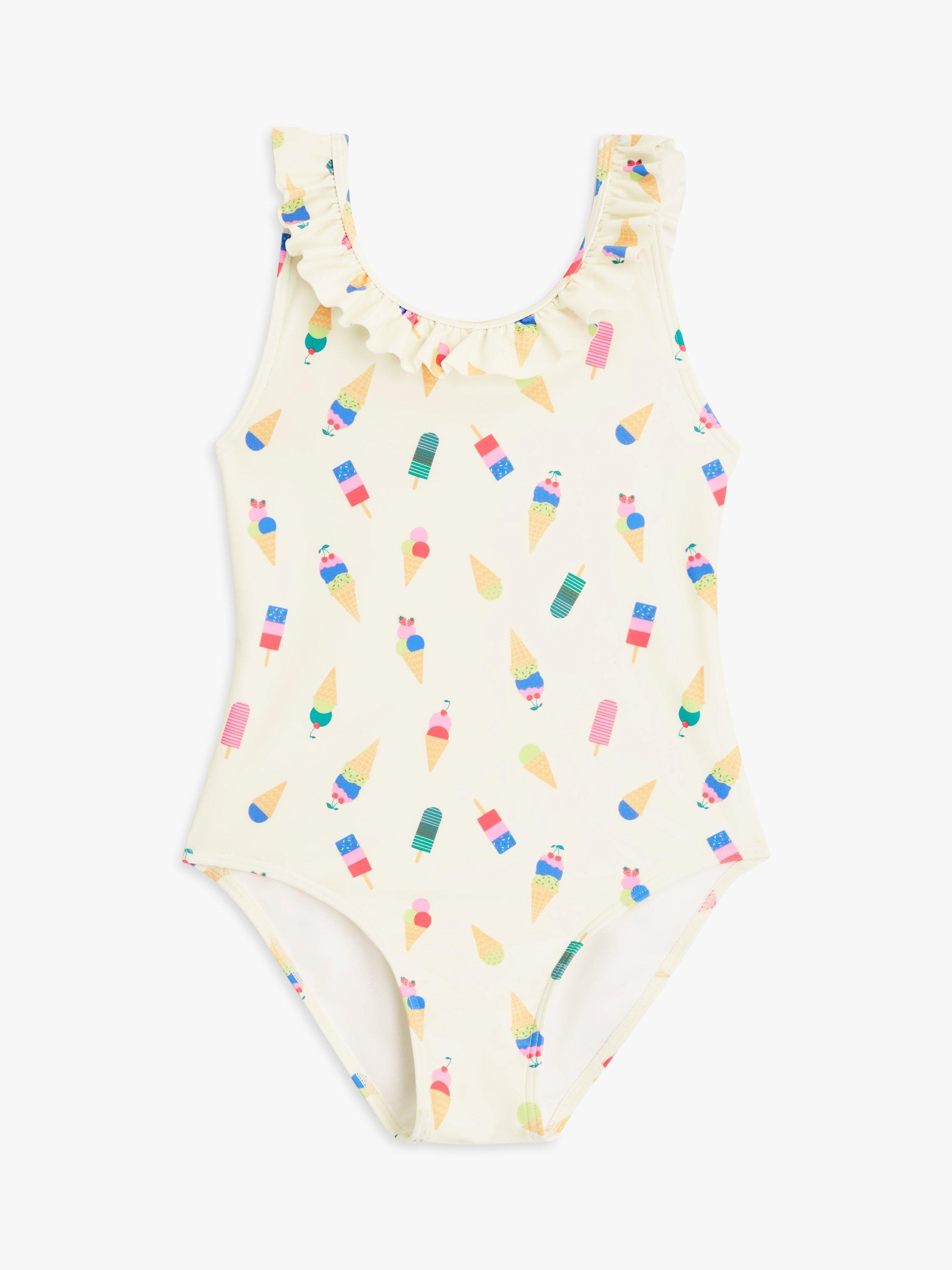John Lewis Kids' Ice Cream Swimsuit, Multi