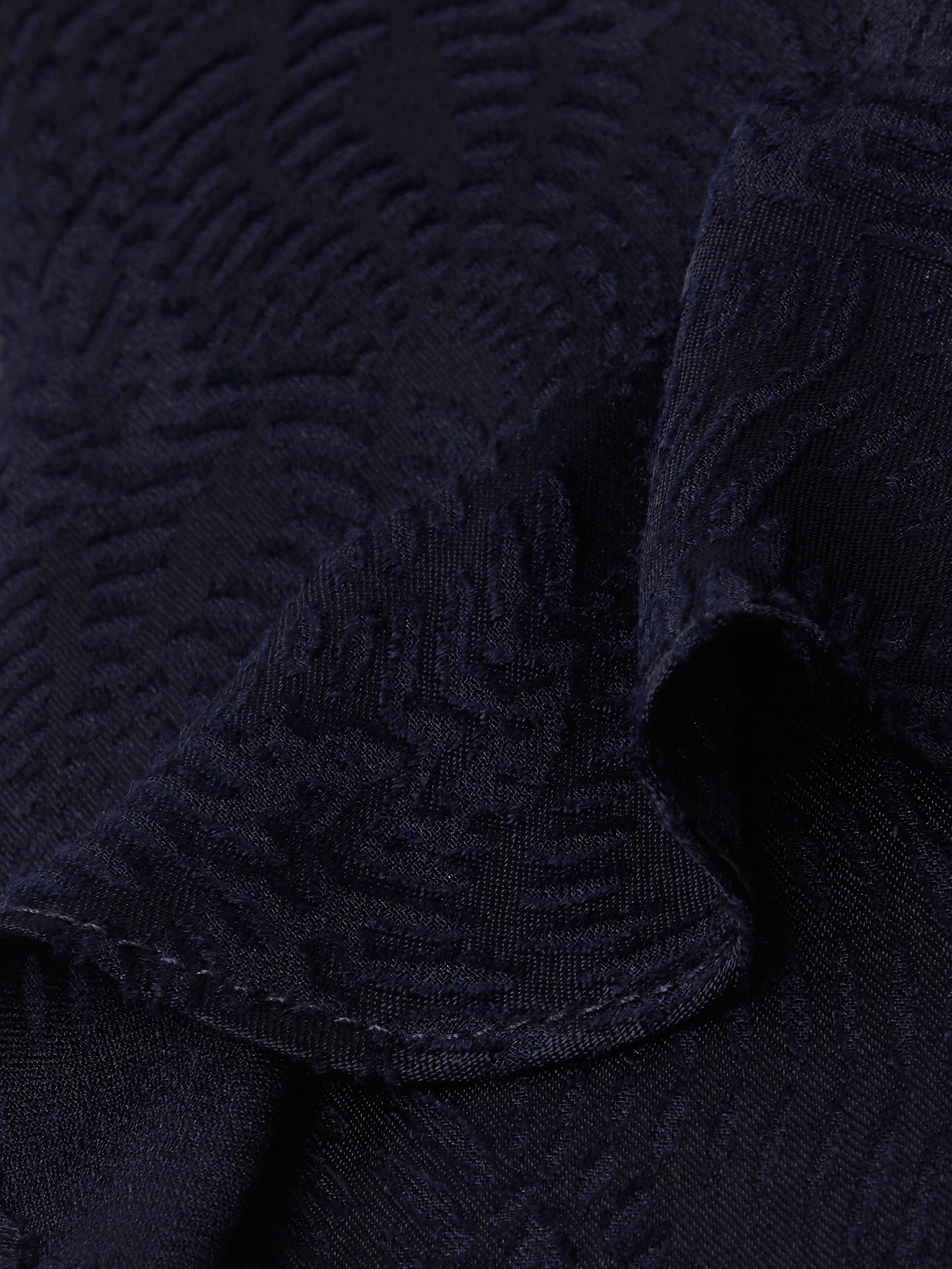 Product image 6 of 7, which shows Phase Eight Atlanta Burnout Wide Leg Jumpsuit, Navy, 16