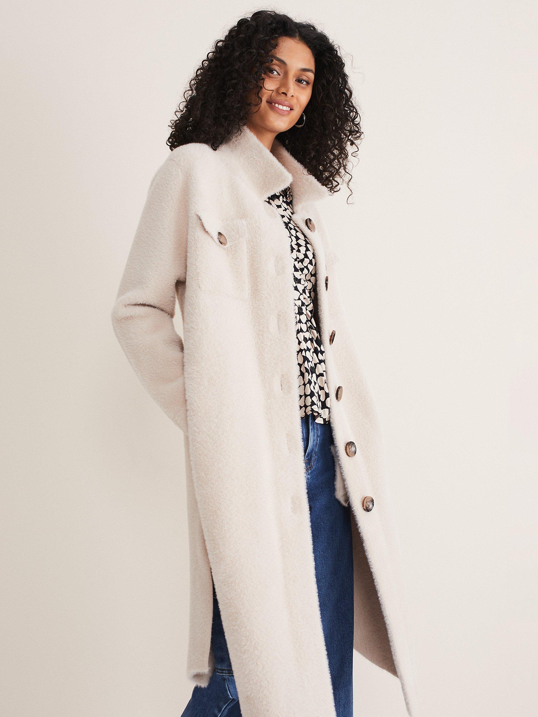 Phase Eight Floressa Fluffy Maxi Coat