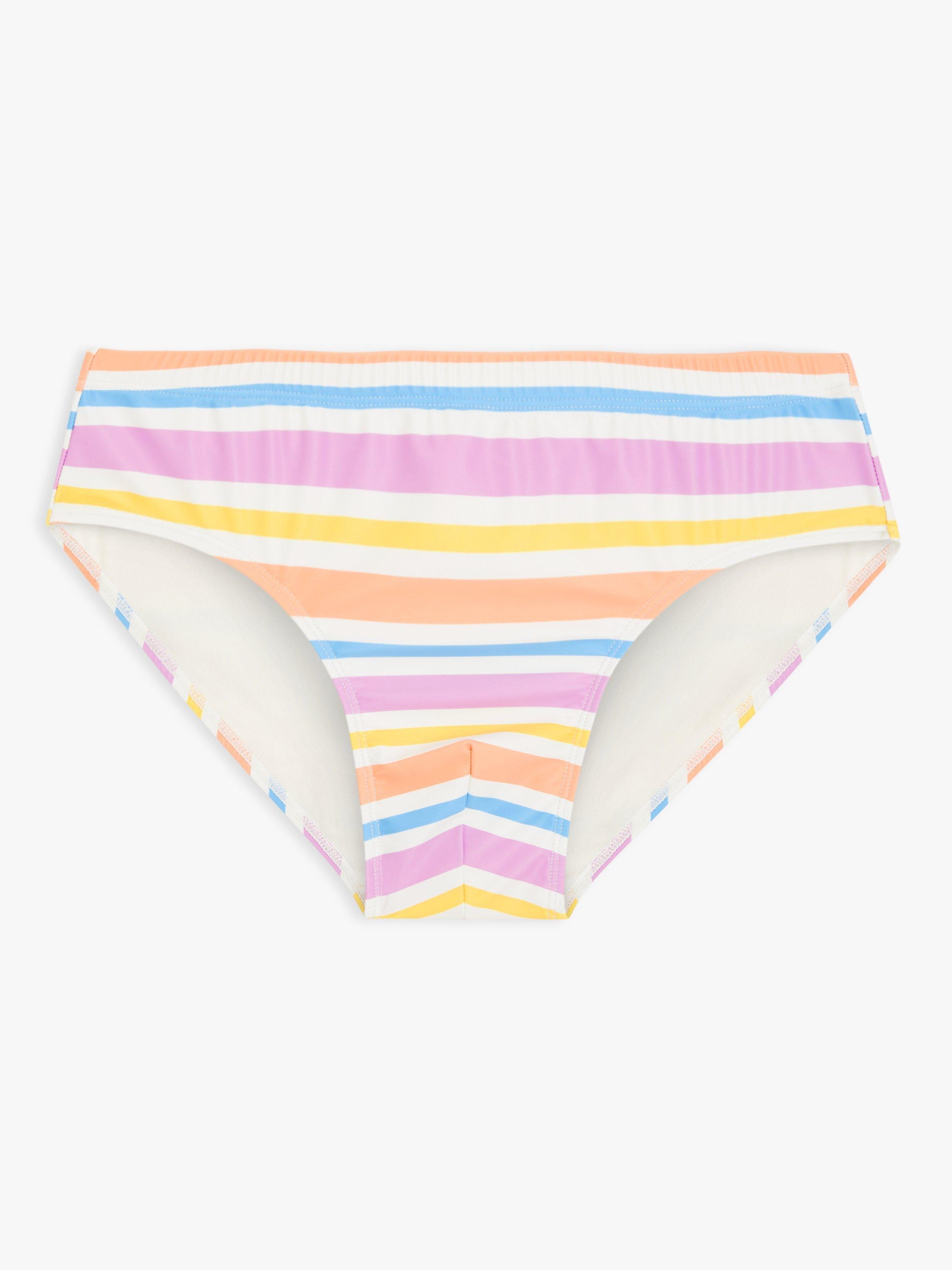 John Lewis ANYDAY Men's Swim Briefs, Multi Stripe, Multi Stripe