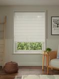 John Lewis Stripe Linen Daylight Roller Blind, Putty