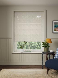 John Lewis Linen Sheer Roller Blind, Natural, Natural