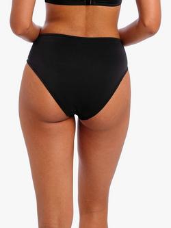 Freya Jewel Cove Plain High Waist Bikini Bottoms - view 2, Black