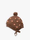 Little Green Radicals Kids' Toadstool Knit Hat, Brown