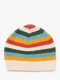 Little Green Radicals Baby Stripe Knitted Beanie, Rainbow