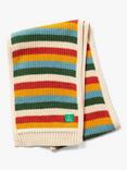 Little Green Radicals Baby Stripe Knitted Scarf, Rainbow