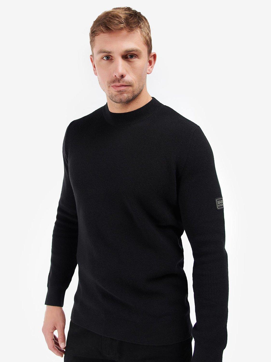 Barbour Corser Crew Wool Blend Jumper, Black