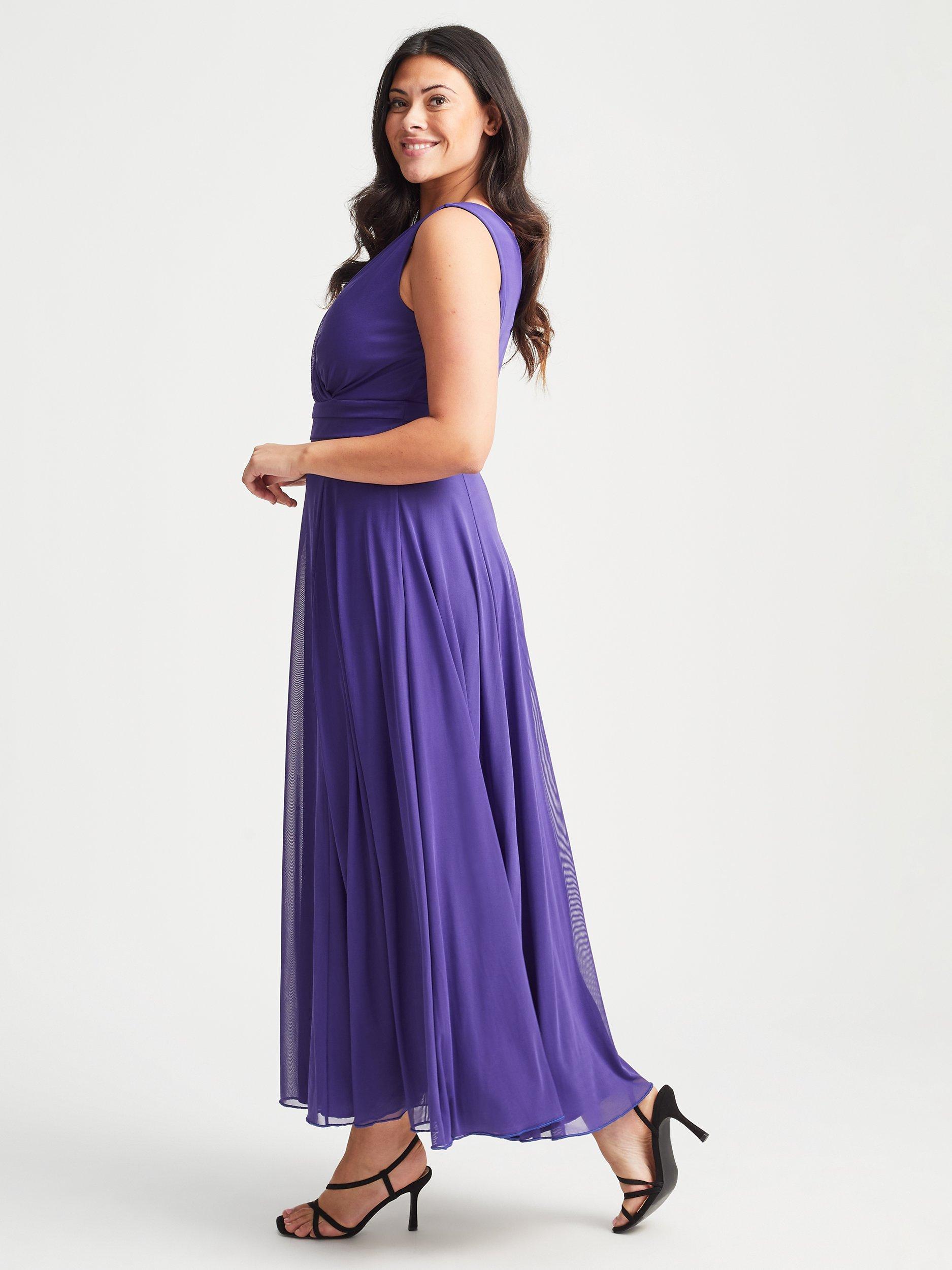 Product image 3 of 4, which shows Scarlett & Jo Nancy Marilyn Maxi Dress, Purple, 12