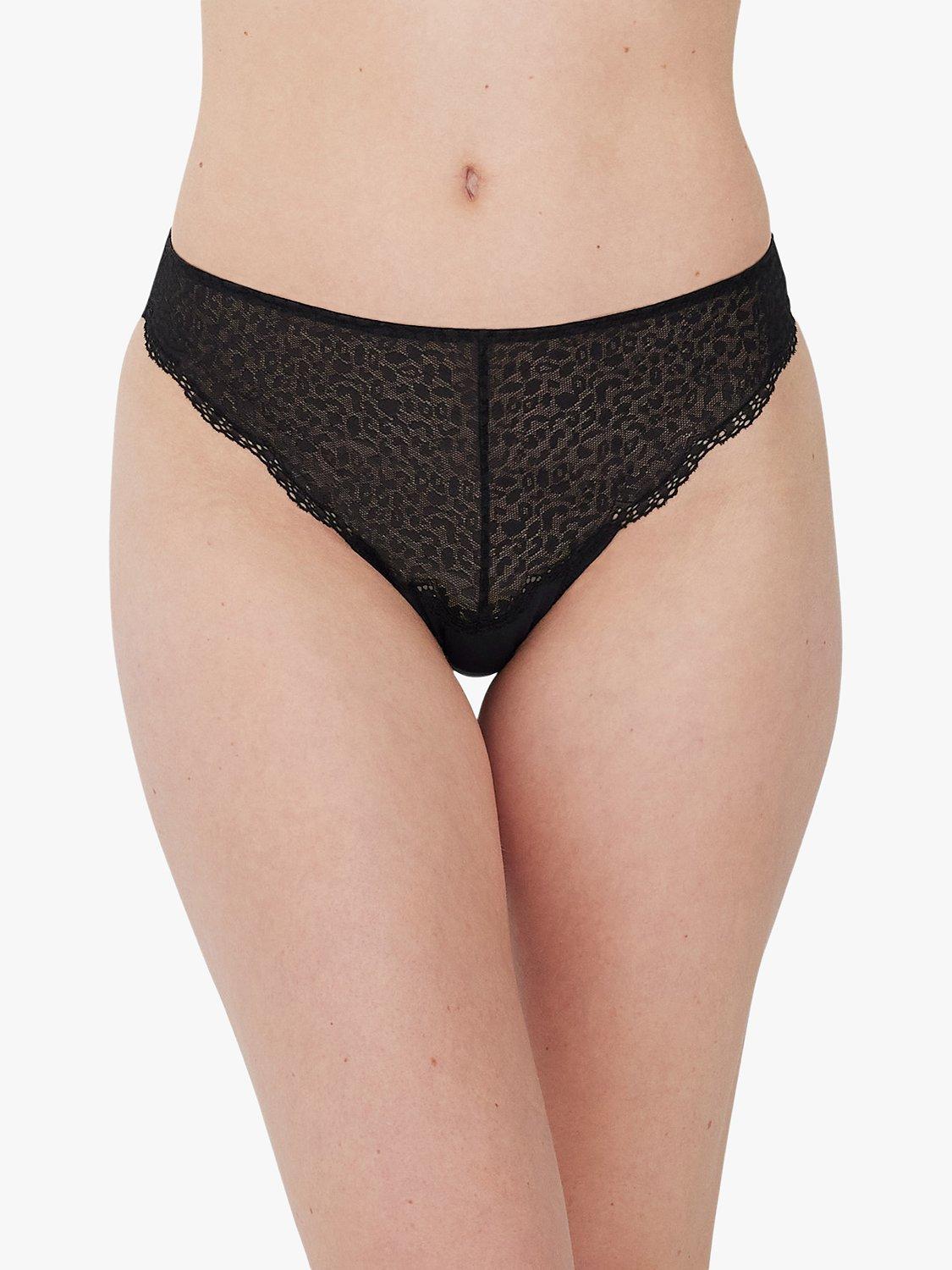 Skarlett Blue Rouse Thong, Black, XL