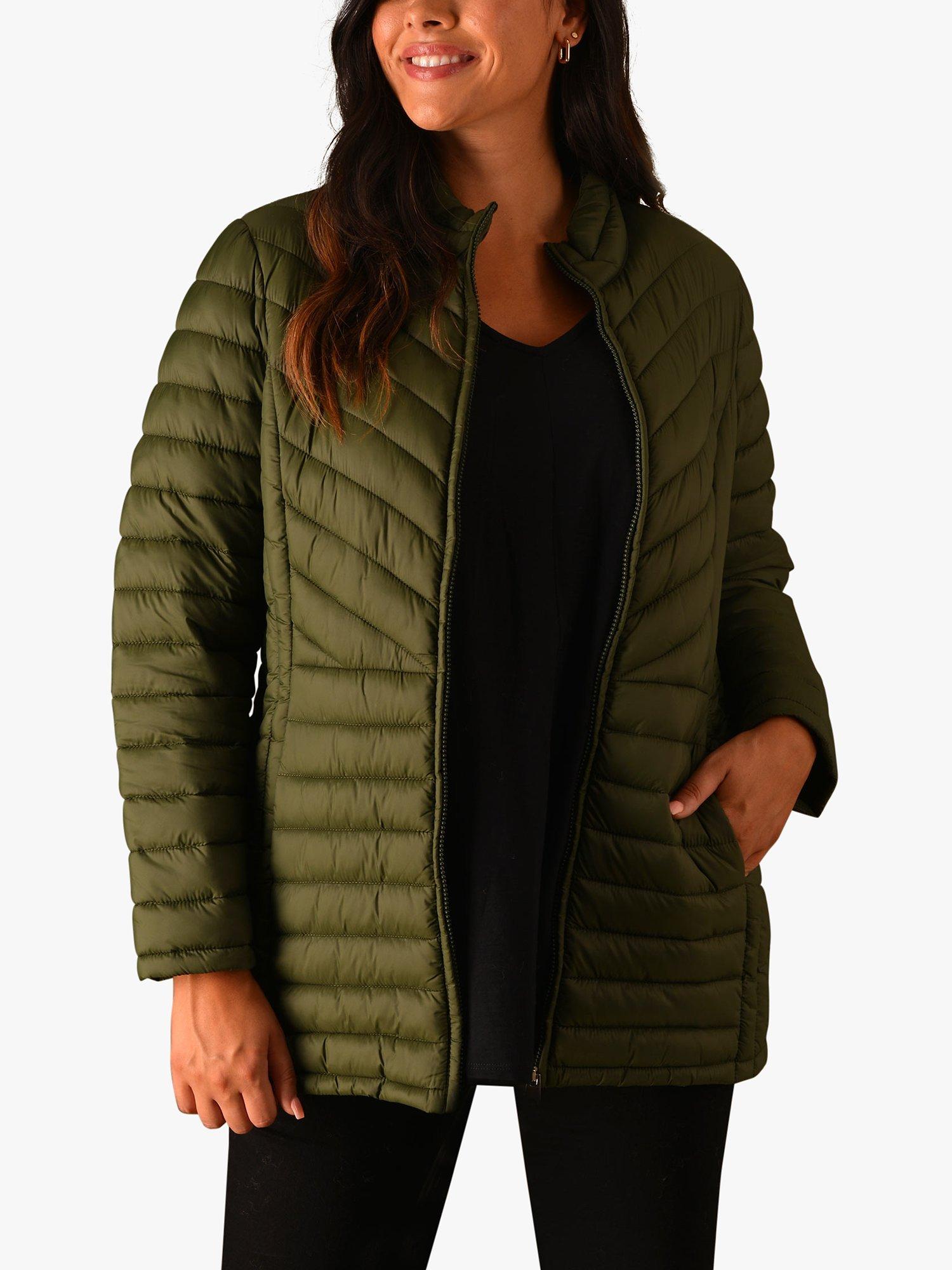 Live Unlimited Roll Up Puffer Jacket, Green