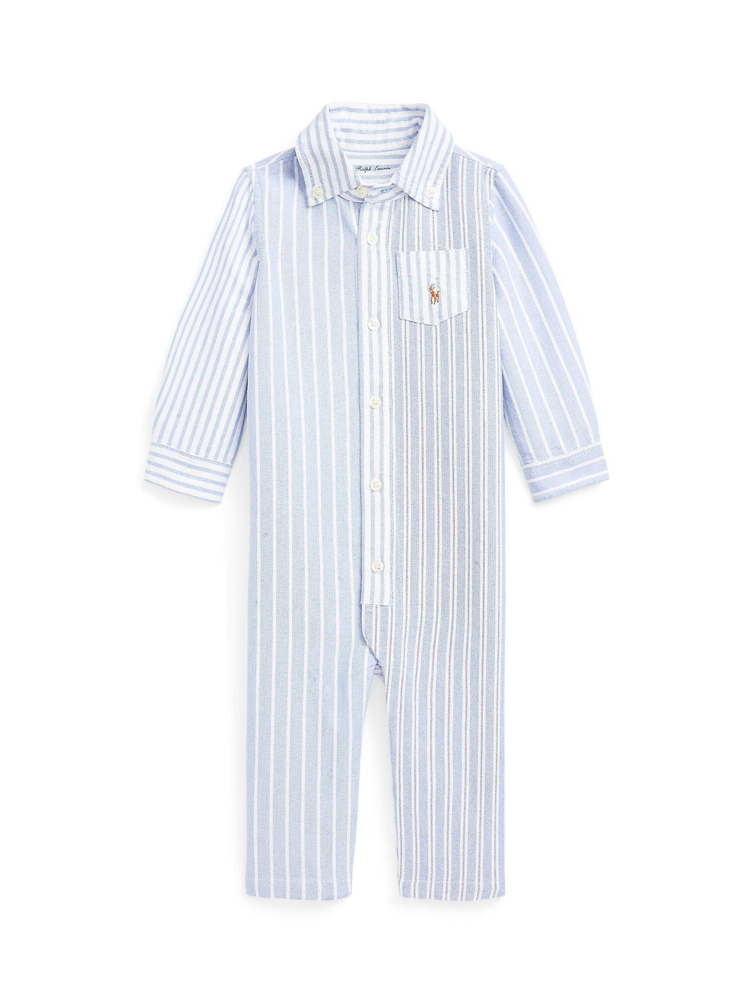 Ralph Lauren Baby Fun Stripe Romper, Blue