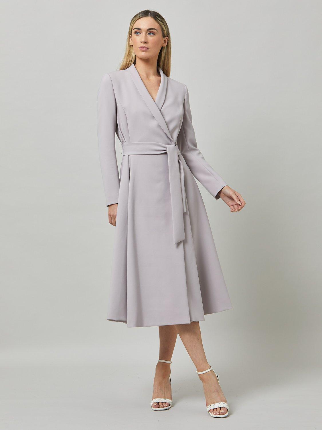 Helen McAlinden Dawn Wrap Coat Dress, Champagne
