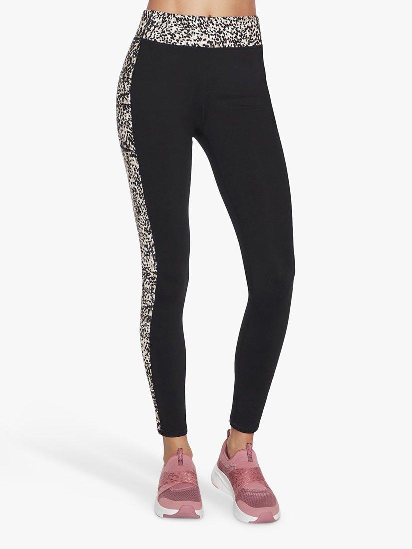 Skechers Go Walk Wear Go Stretch MIni Cheetah 7/8 High Waisted Leggings