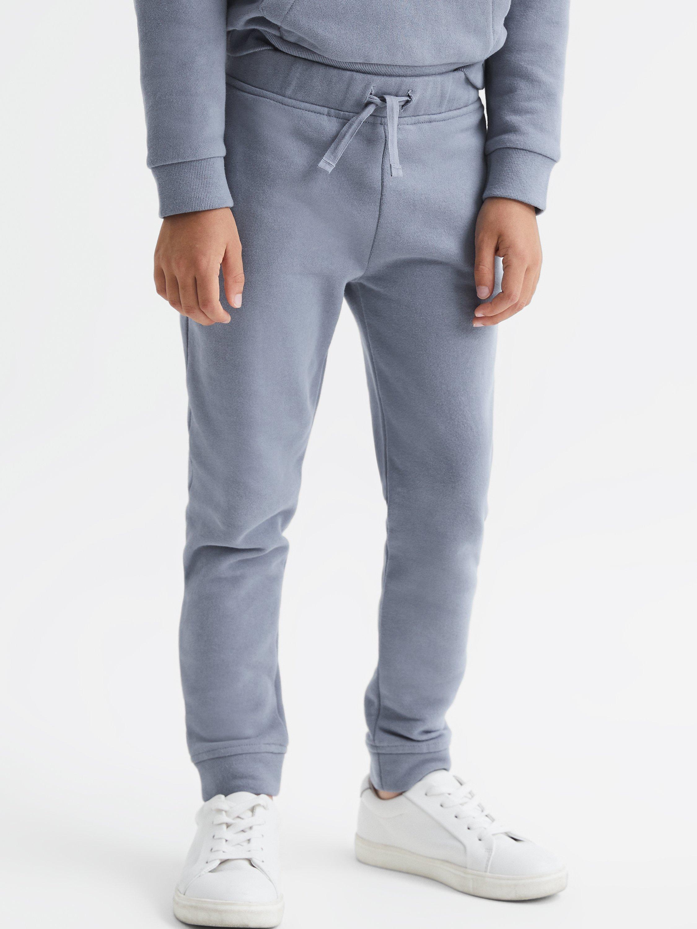 Reiss Kids' Ali Garment Dyed Joggers, Ashley Blue