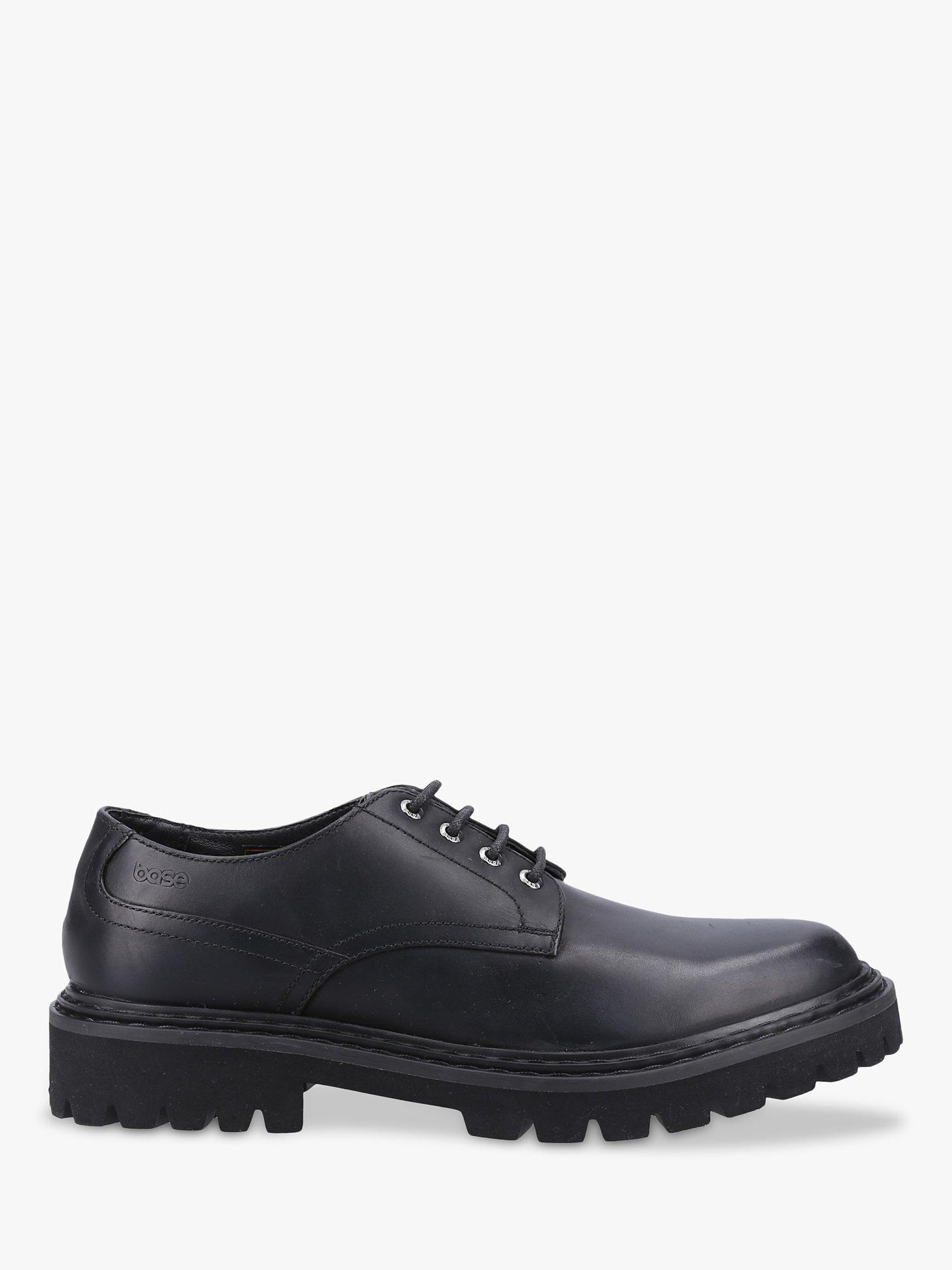 Base London Wick Leather Formal Shoes, Black